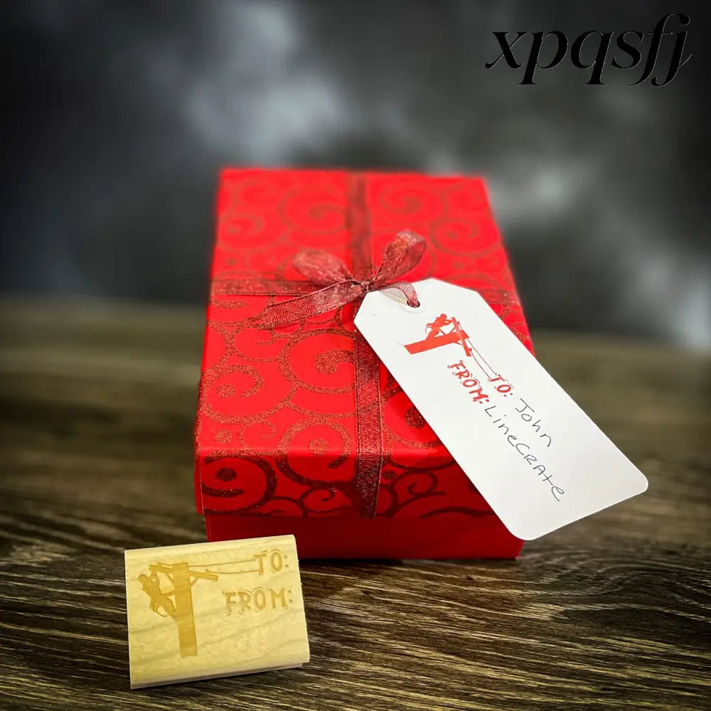 Gift Tag - Rubber Stamp