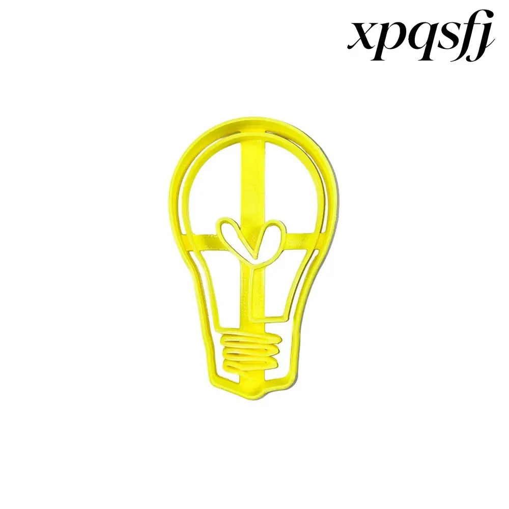 Lightbulb with Heart Cookie Cutter - USA Made - Cookie Cutters