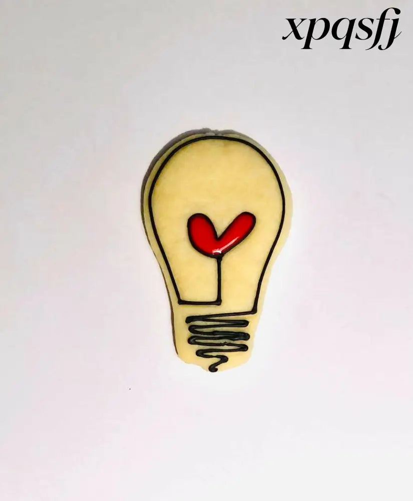 Lightbulb with Heart Cookie Cutter - USA Made - Cookie Cutters