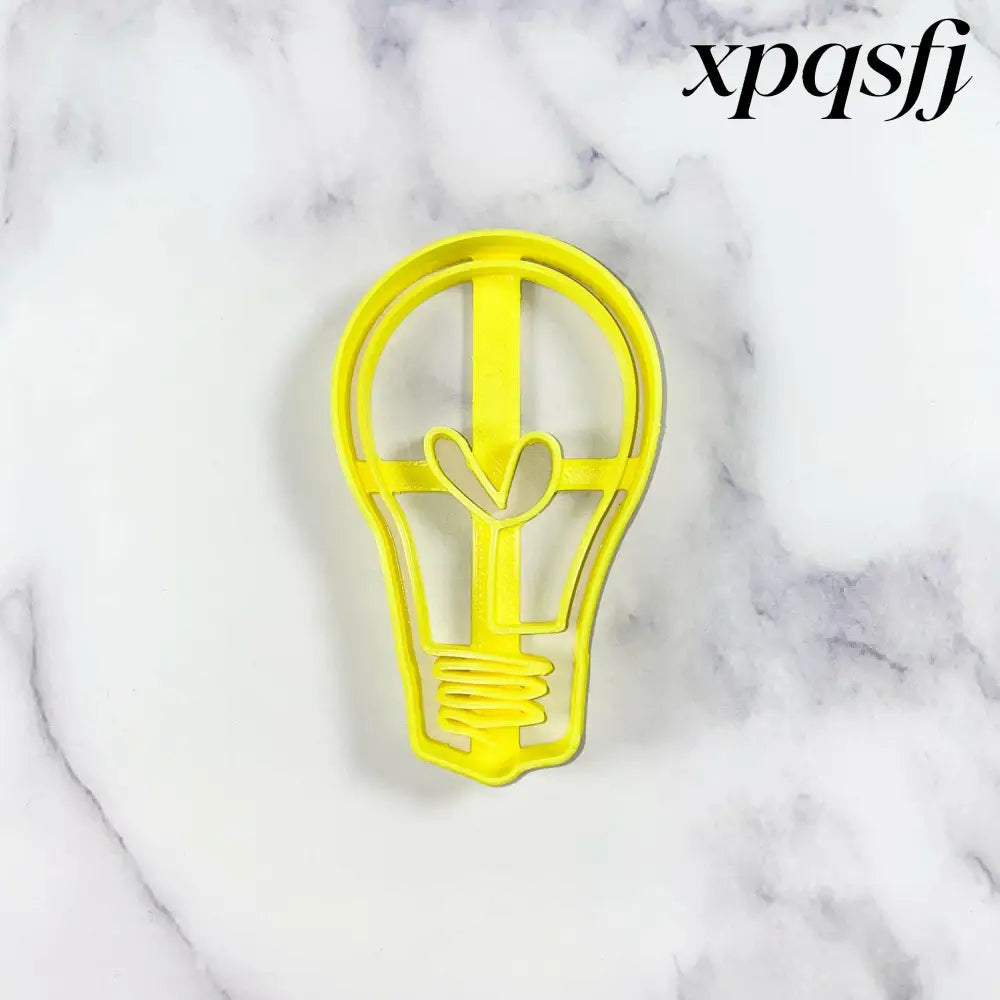 Lightbulb with Heart Cookie Cutter - USA Made - Cookie Cutters
