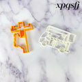 Lineman On Utility Pole and Bucket Truck 2-Piece Cookie Cutter Set - USA Made - Cookie Cutters