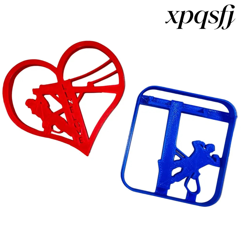 My Heart is On The Line Cookie Cutter Set - USA Made - Cookie Cutter
